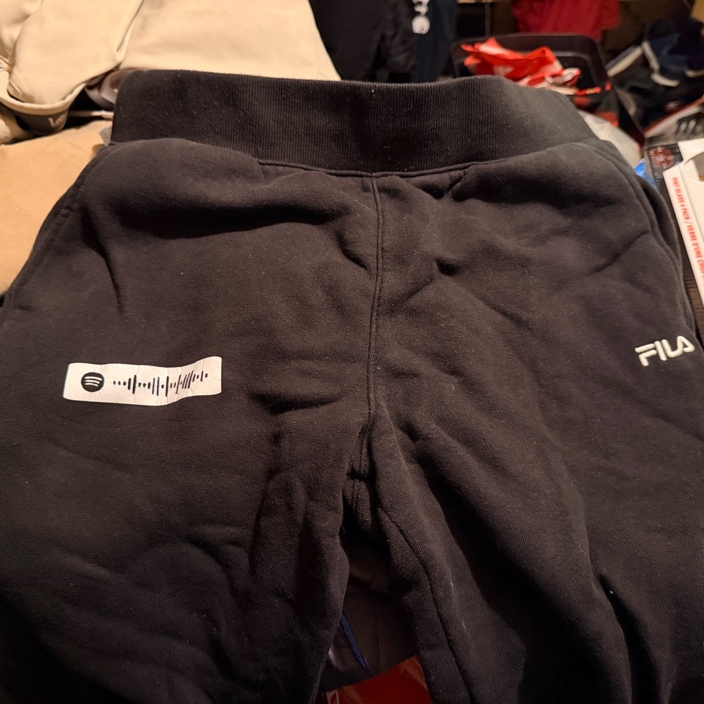 Fila Black Apparel with Logo